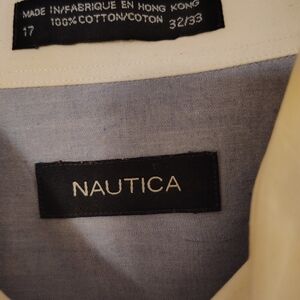 Mens Nautica Dress Shirt 17-32/33